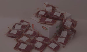 Colis de viande de bœuf